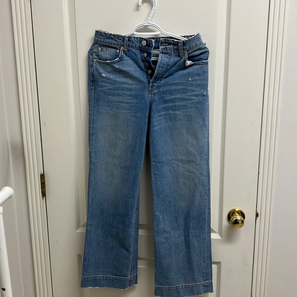 Reformation Fawcett Wide Leg Jeans | Size 25 Acadia - Picture 3 of 15